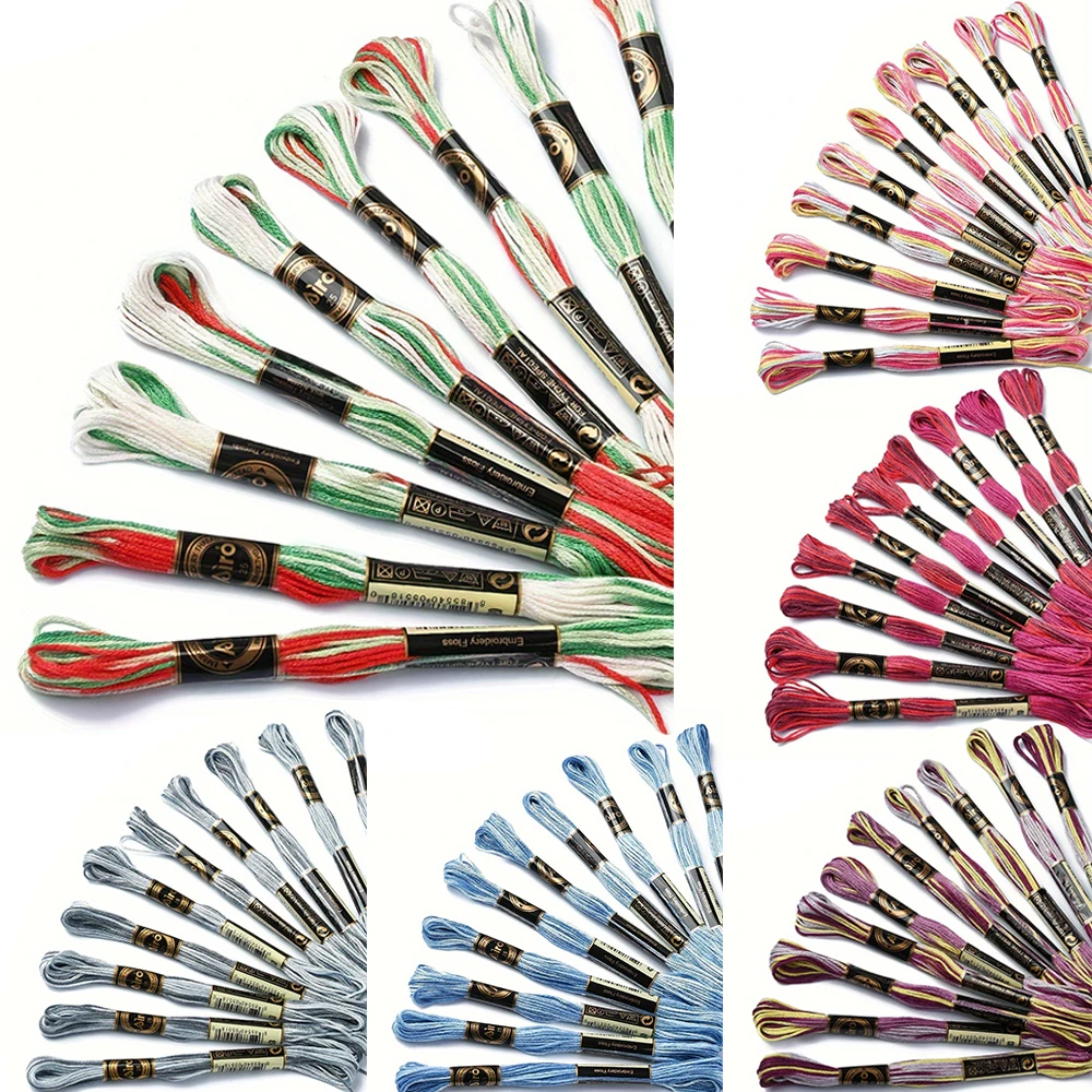 Vibrant Mercerized Cotton Embroidery Floss Set 4 Vibrant Mercerized Cotton Embroidery Floss Set - Image 4