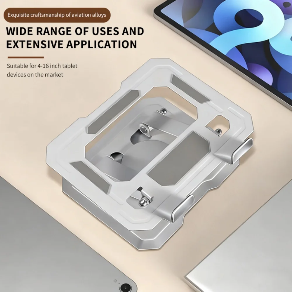 Black Foldable Aluminum Tablet Stand for iPad 3 Black Foldable Aluminum Tablet Stand for iPad - Image 3