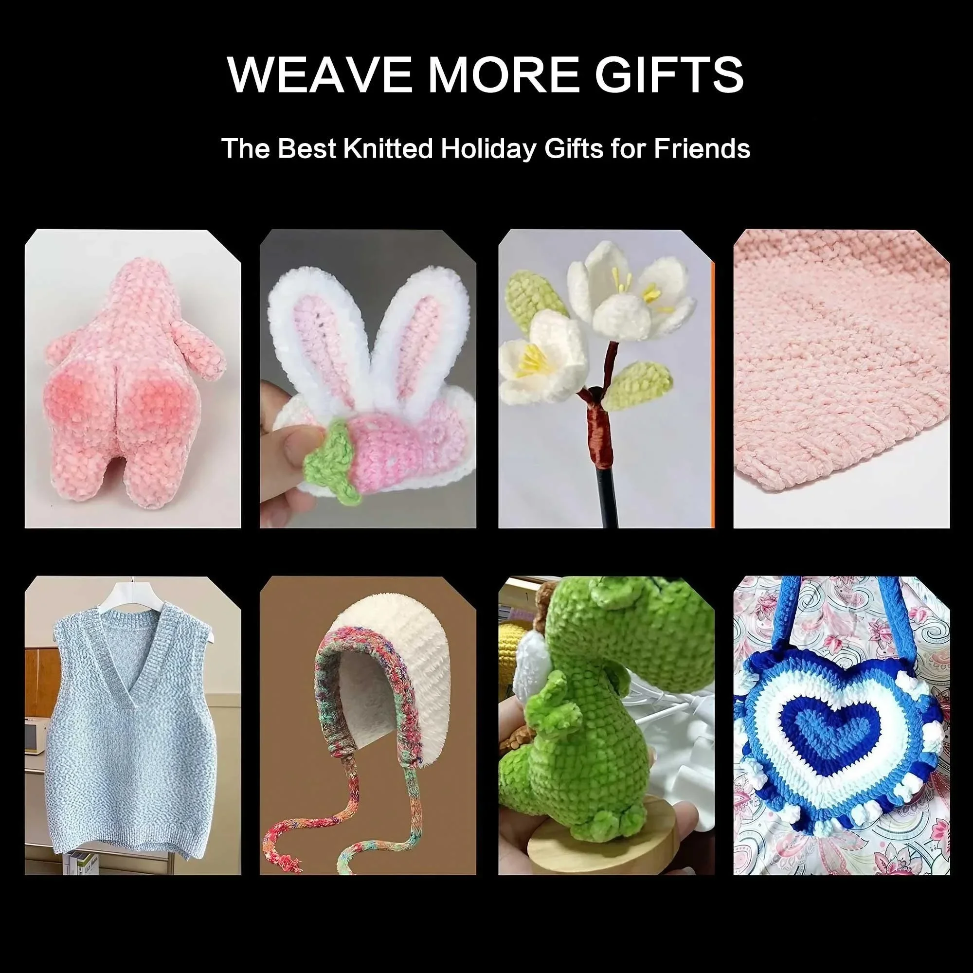 Glow-in-the-Dark Chenille Velvet Yarn for Crafts 2 Glow-in-the-Dark Chenille Velvet Yarn for Crafts - Image 2