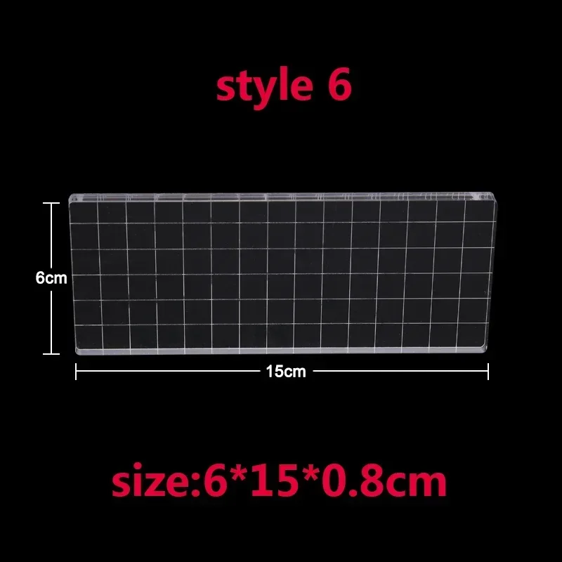 Set of Nine Clear Acrylic Stamp Blocks 8 Set of Nine Clear Acrylic Stamp Blocks - Image 8