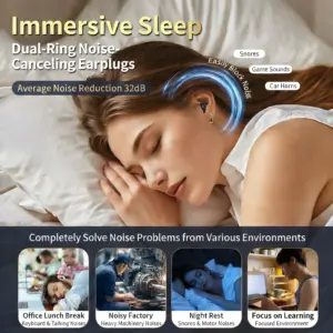 Silicone Ear Plugs with 32dB Noise Reduction and 4 Sizes 9 Sb5afdc53253b4ef1b56a2fb2052ae370X