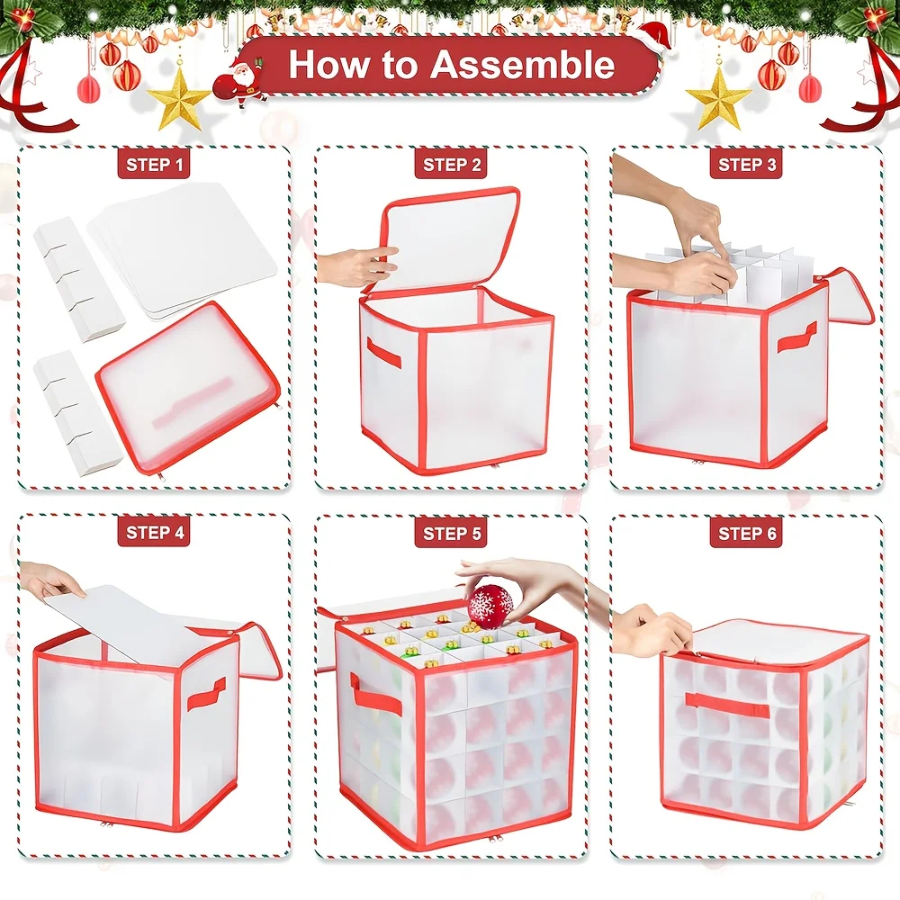 Festive 27L Holiday Storage Container Set 6 Festive 27L Holiday Storage Container Set - Image 6