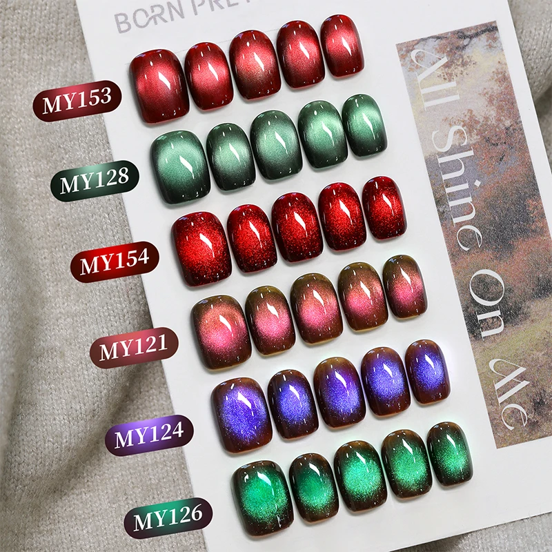 Red Glass Bead Cat Magnetic Gel Polish 10ml 2 Red Glass Bead Cat Magnetic Gel Polish 10ml - Image 2