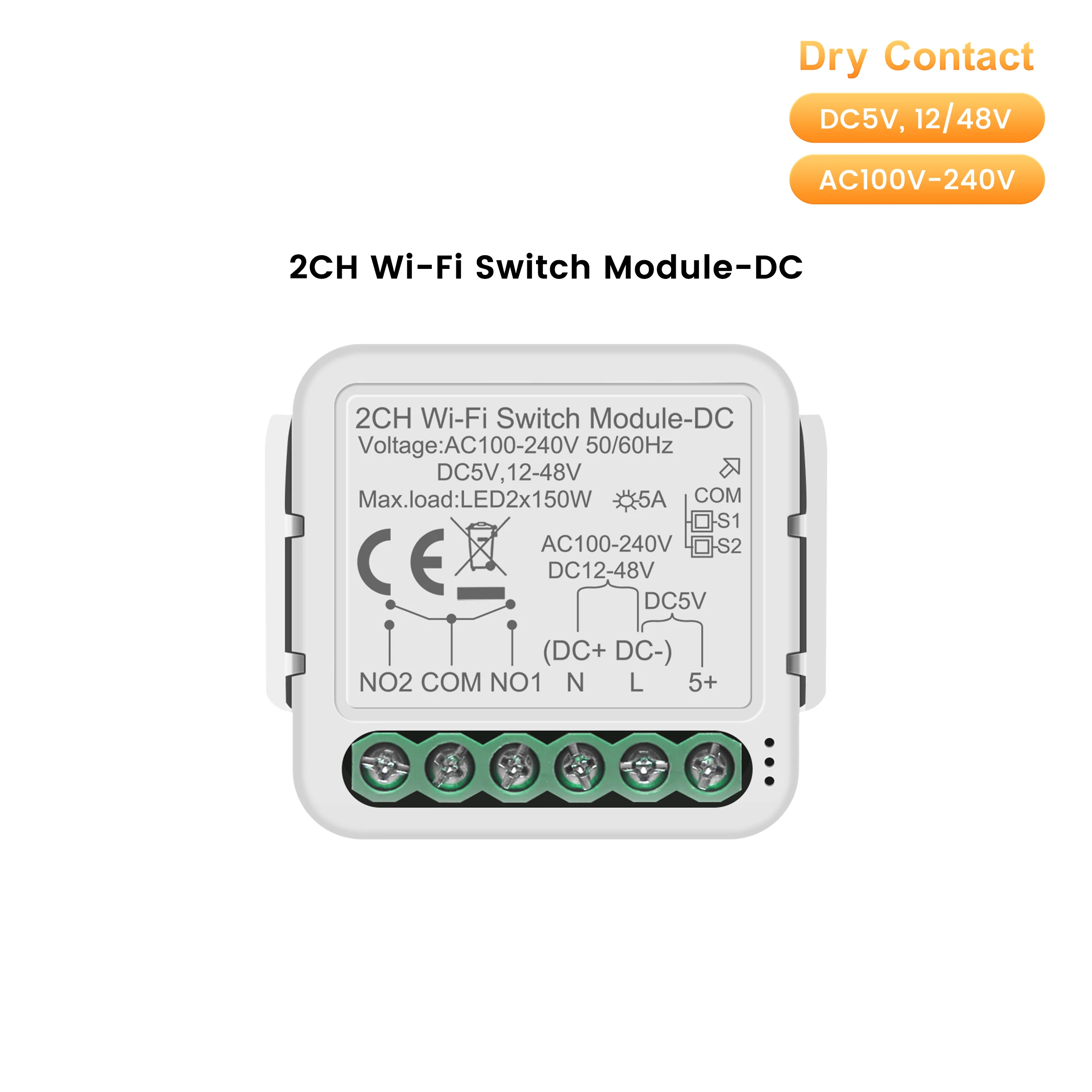GIRIER WiFi ZigBee Dry Contact Switch Module 9 GIRIER WiFi ZigBee Dry Contact Switch Module - Image 9