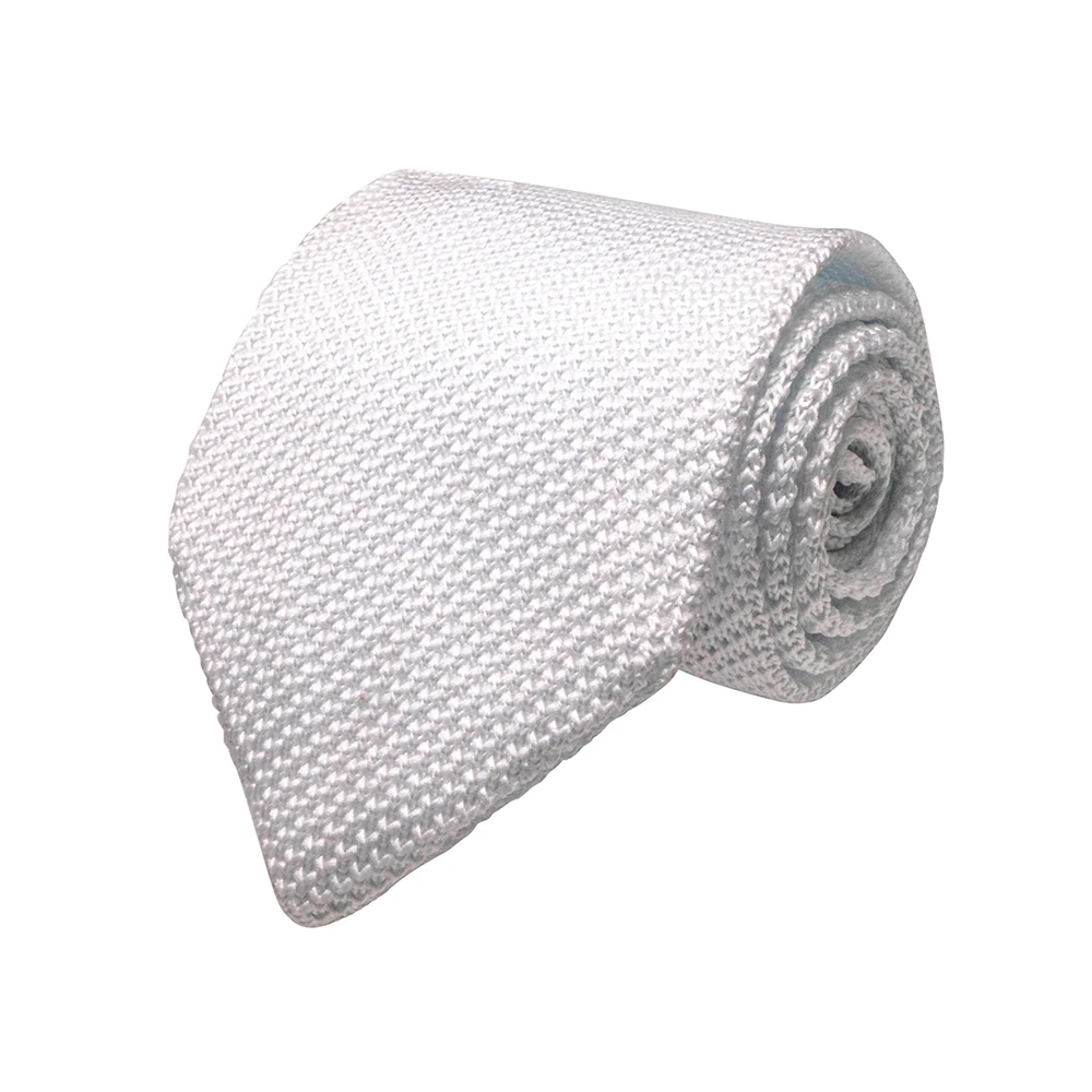 Men's Knitted Solid Neck Tie - 148cm, Cotton-Poly Blend 6 Men's Knitted Solid Neck Tie - 148cm, Cotton-Poly Blend - Image 6