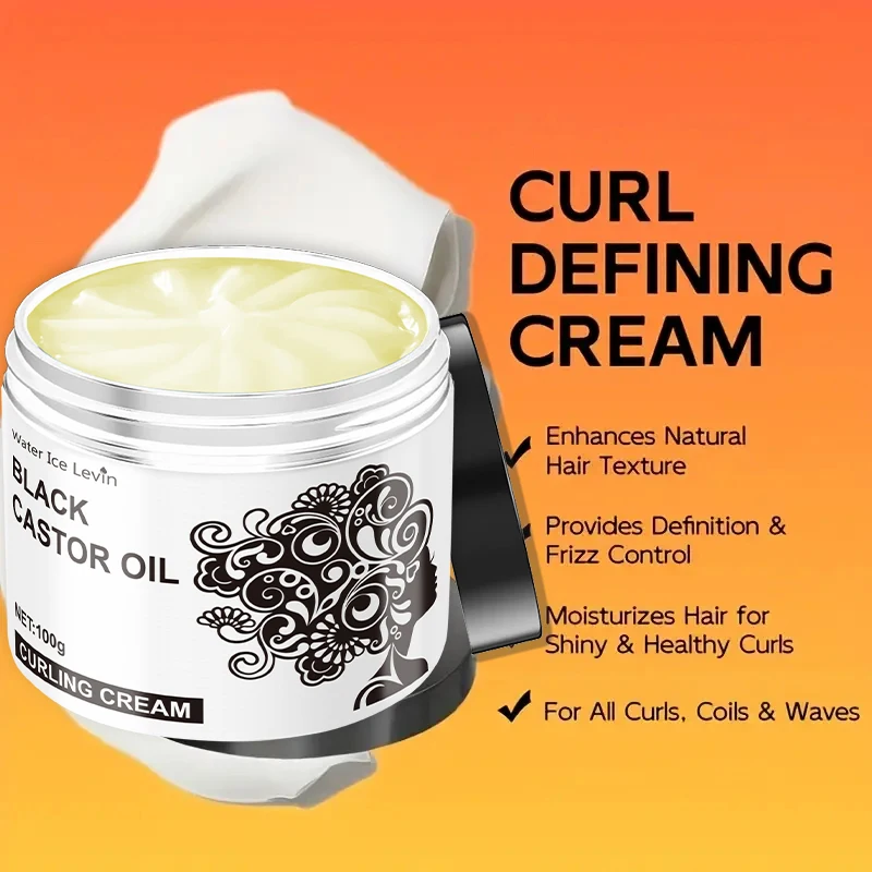 Water Ice Levin Black Castor Curling Cream 100g 4 Water Ice Levin Black Castor Curling Cream 100g - Image 4