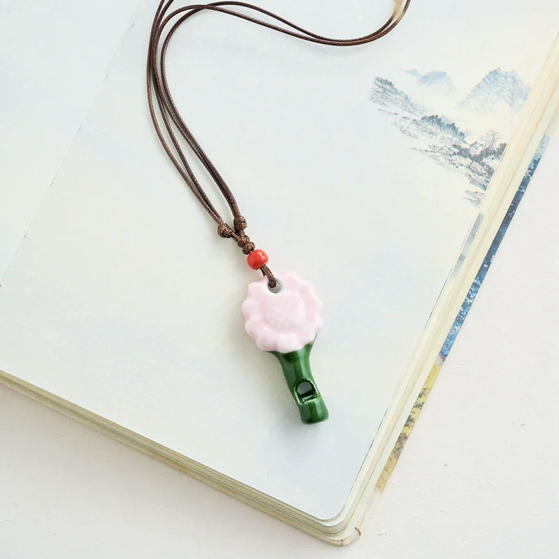 Light Blue Ceramic Dolphin Necklace for Women 7 Light Blue Ceramic Dolphin Necklace for Women - Image 7