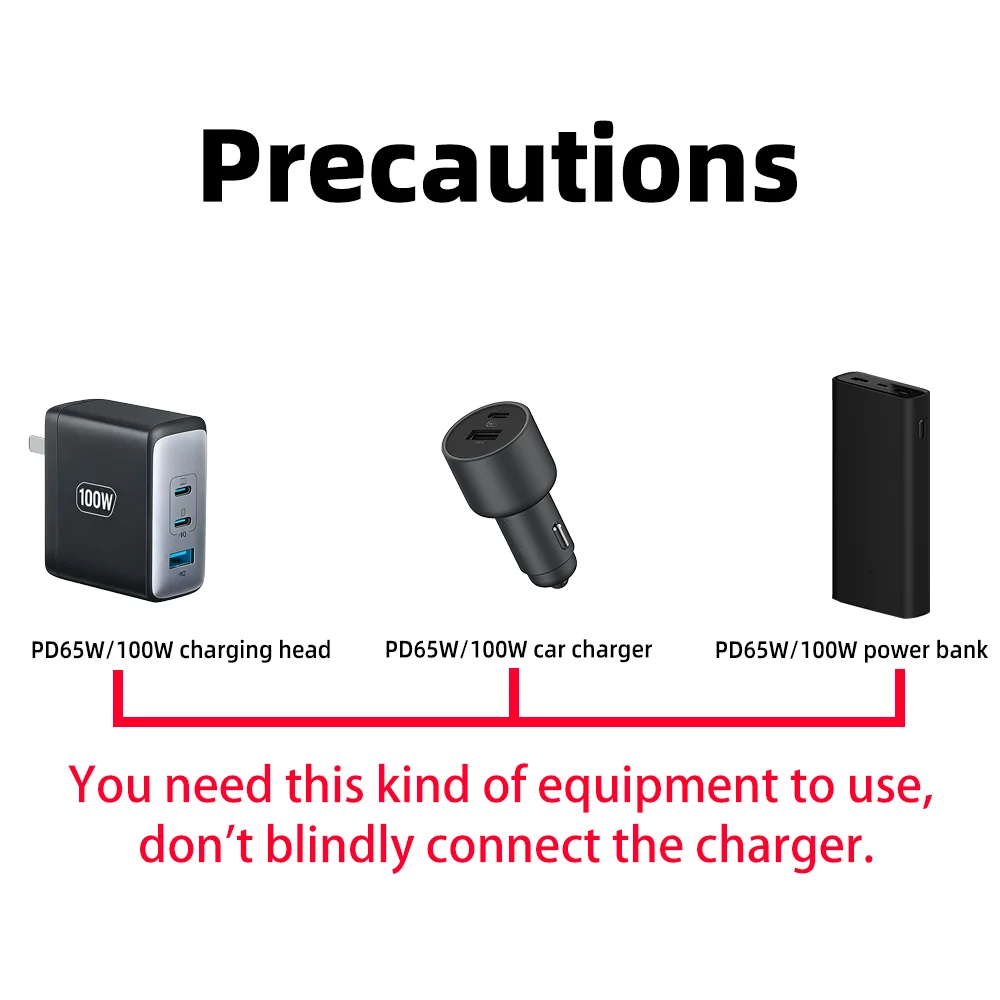 USB-C to DC Power Cable 140W, 100cm 3 USB-C to DC Power Cable 140W, 100cm - Image 3