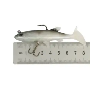 Realistic 8.5cm Soft Fishing Lure with Treble Hooks 10 Sb75134d45e1e4a72ab8bf092a161226ed