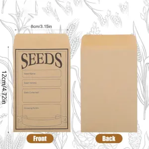 Rustic Kraft Seed Packets 50-200pcs 10 Sb75460eb775347c7afd98d3a10b452d6B