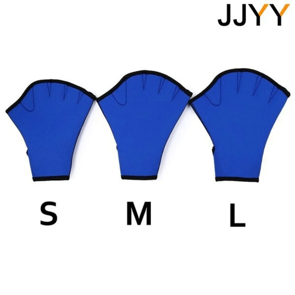 Blue Water-Resistant Swim Gloves with Webbed Fingers 6 Blue Water-Resistant Swim Gloves with Webbed Fingers - Image 6