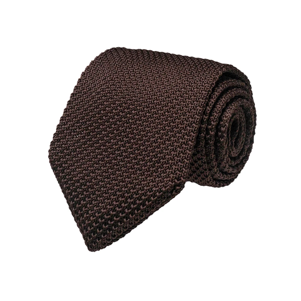Men's Knitted Solid Neck Tie - 148cm, Cotton-Poly Blend 1 Men's Knitted Solid Neck Tie - 148cm, Cotton-Poly Blend