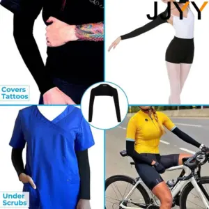 Light Blue Outdoor Sport Sleeve for UV Protection 13 Sb7d91fdcc67a4deb96234e31e91ed947f