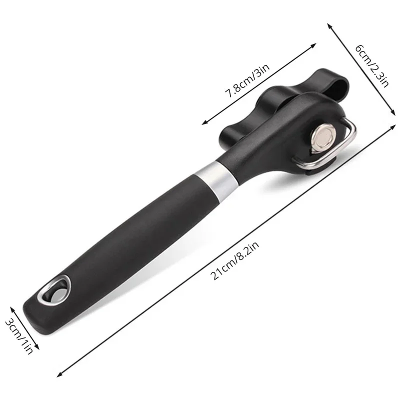Modern Black Stainless Steel Can Opener 5 Modern Black Stainless Steel Can Opener - Image 5