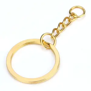Elegant 30mm Metal Key Rings with Chains 15 Sb8cb5e36123446d9932889d51485c876P