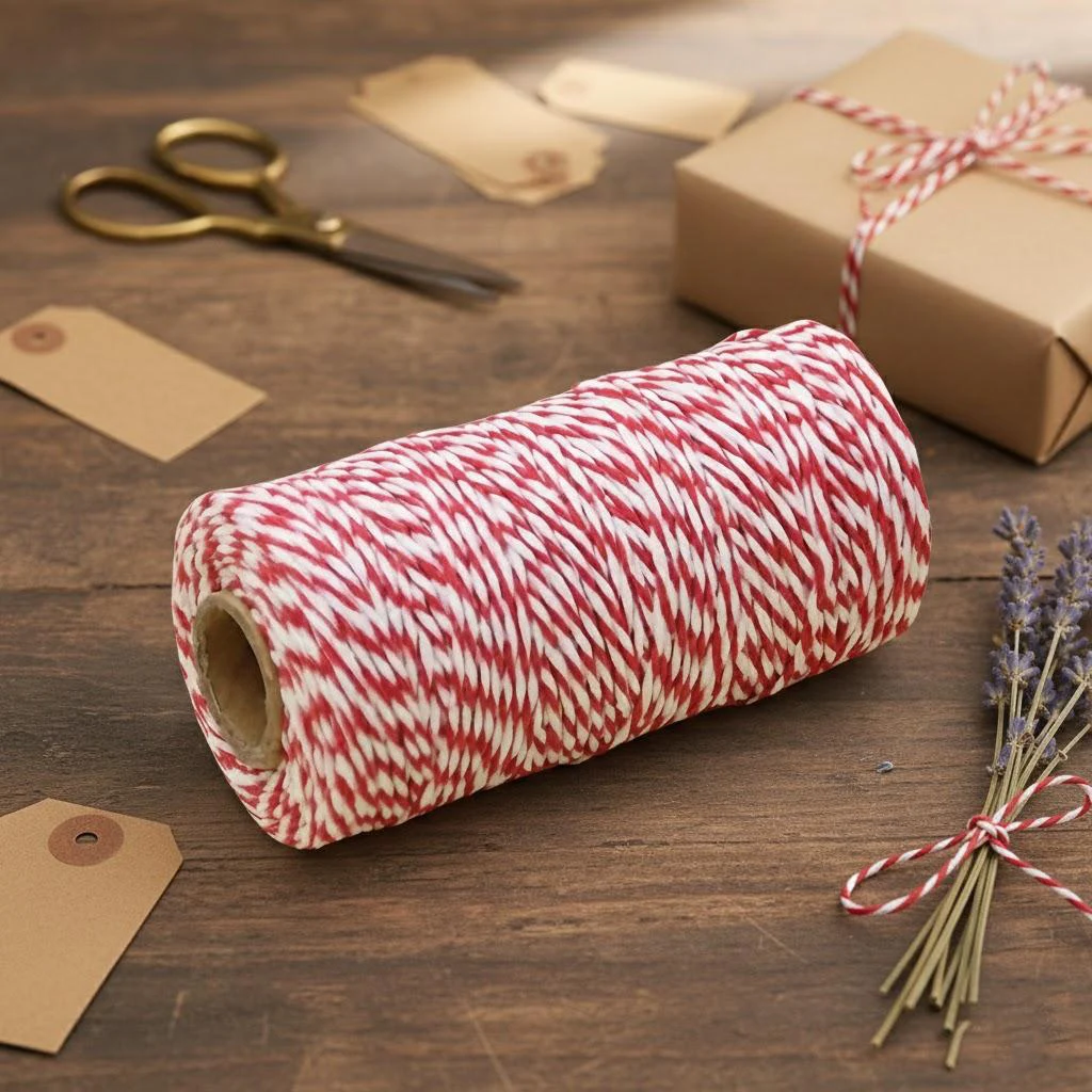 Red Cotton Craft Rope - 100m, 2mm Diameter 7 Red Cotton Craft Rope - 100m, 2mm Diameter - Image 7