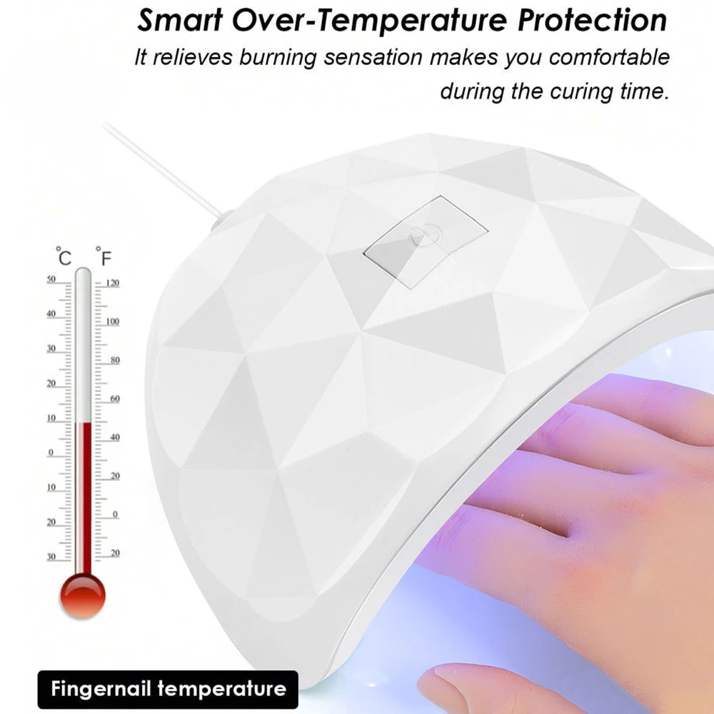 54W UV LED Nail Dryer for Gel Polishes 5 54W UV LED Nail Dryer for Gel Polishes - Image 5