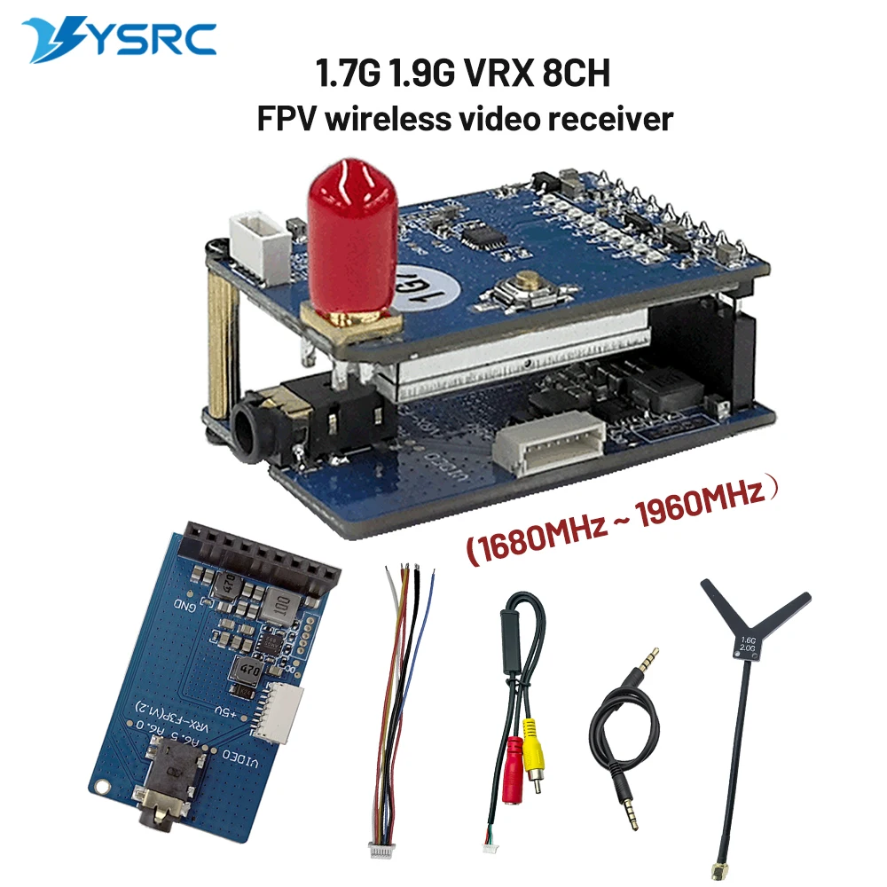 1.7G 1.9G VRX 8CH FPV Receiver 1 1.7G 1.9G VRX 8CH FPV Receiver