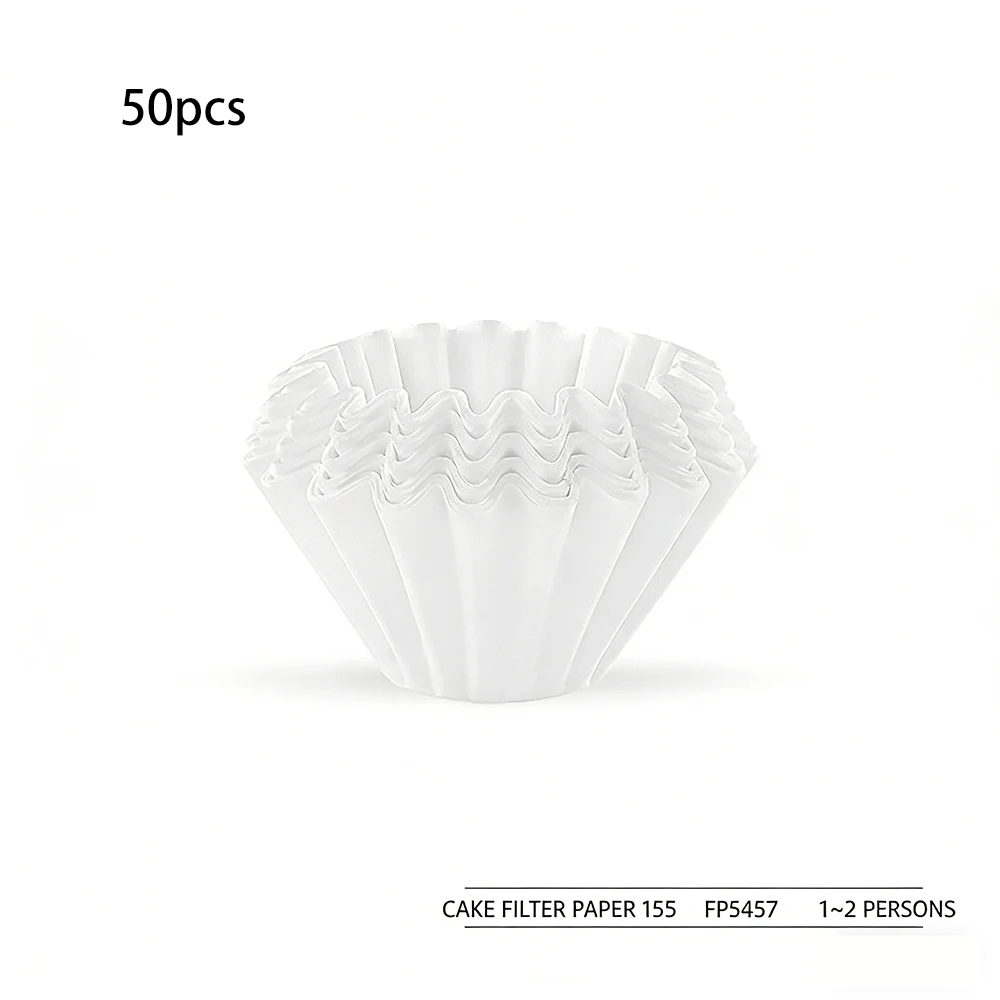 White Wood Pulp Coffee Filters Set of 50 7 White Wood Pulp Coffee Filters Set of 50 - Image 7