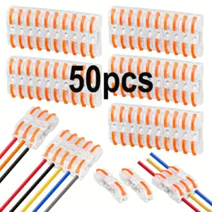 Transparent Quick-Lever Wire Connectors - 34/50/100pcs 16 Sba4182199158412284c7712a375438005