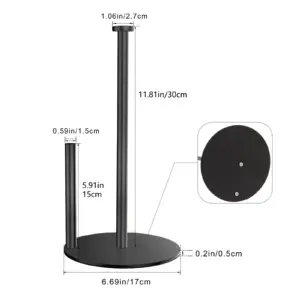 Black Stainless Steel Paper Towel Holder Model PAPER-013 11 Sbae3154ff9e04b108ac6a5530998bbb0Q