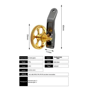 Gold Extruder Gear Kit for A1 Mini 3D Printer 11 Sbb39299921b74ce5be019222bbaaf434i