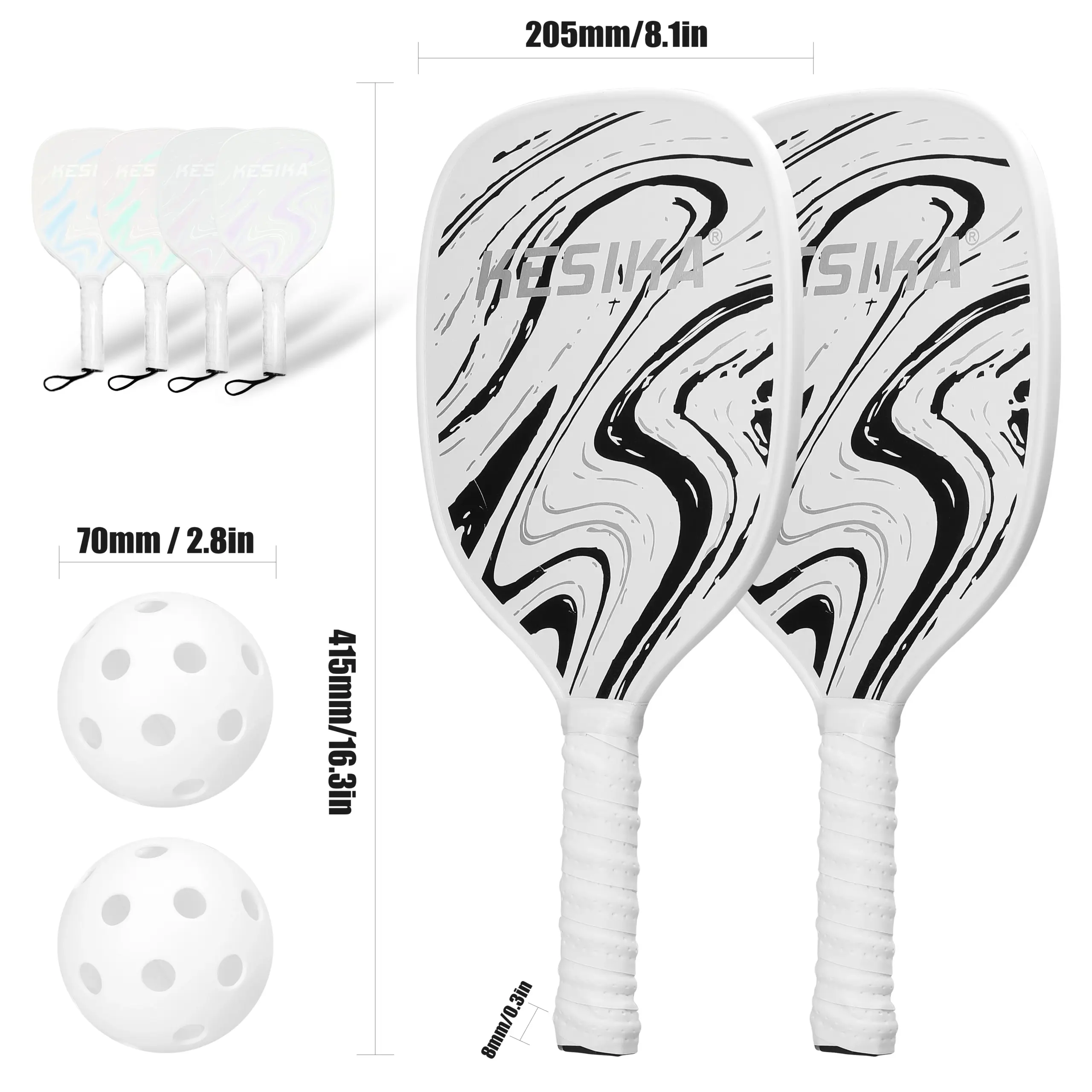 Premium Pickleball Set with Paddles and Balls 3 Premium Pickleball Set with Paddles and Balls - Image 3