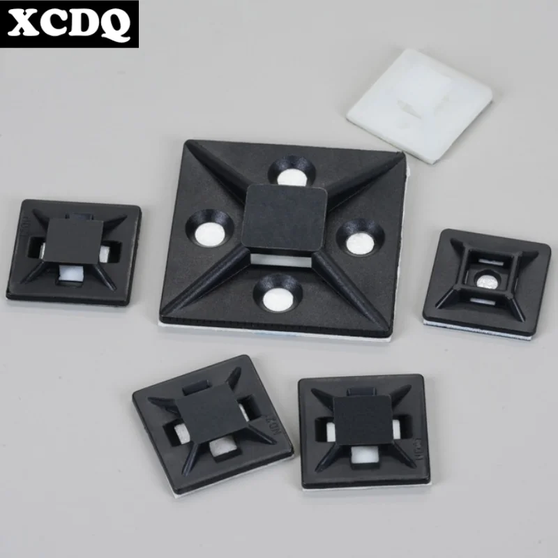 100pcs Nylon Cable Tie Mounts with 1600T Adhesive 3 100pcs Nylon Cable Tie Mounts with 1600T Adhesive - Image 3