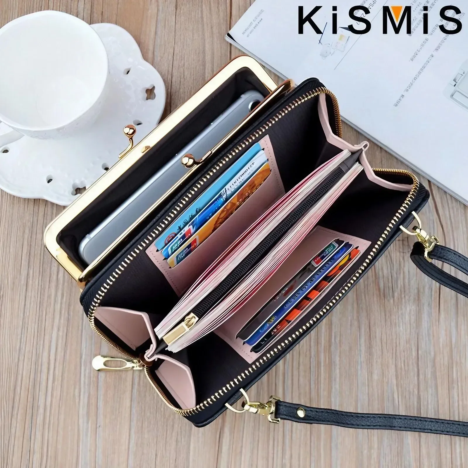 Elegant Women's Double-Layer Wallet Bag 3 Elegant Women's Double-Layer Wallet Bag - Image 3
