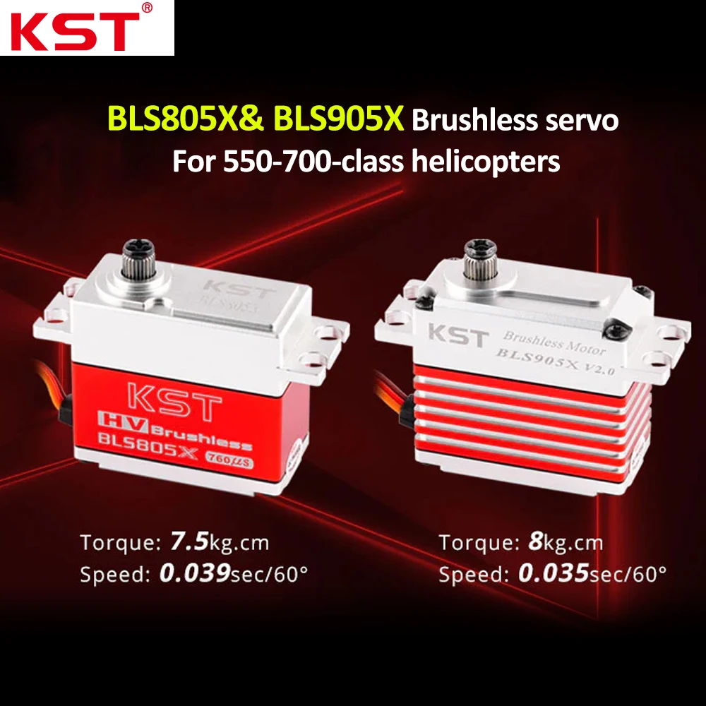 KST BLS905X & BLS815 Brushless RC Servos Set 1 KST BLS905X & BLS815 Brushless RC Servos Set