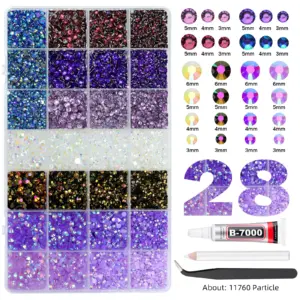 Vibrant Resin Rhinestone Set with AB Colors 17 Sbc6736c4d08841049d932052c2f5092cj