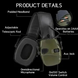 Foldable Tactical Electronic Ear Muffs with Noise Reduction 14 Sbc67ad01956e432d92dacacc66267a8c0