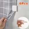 Bathroom Shower Curtain Fixed Clips 5x4cm, Pack of 2-6