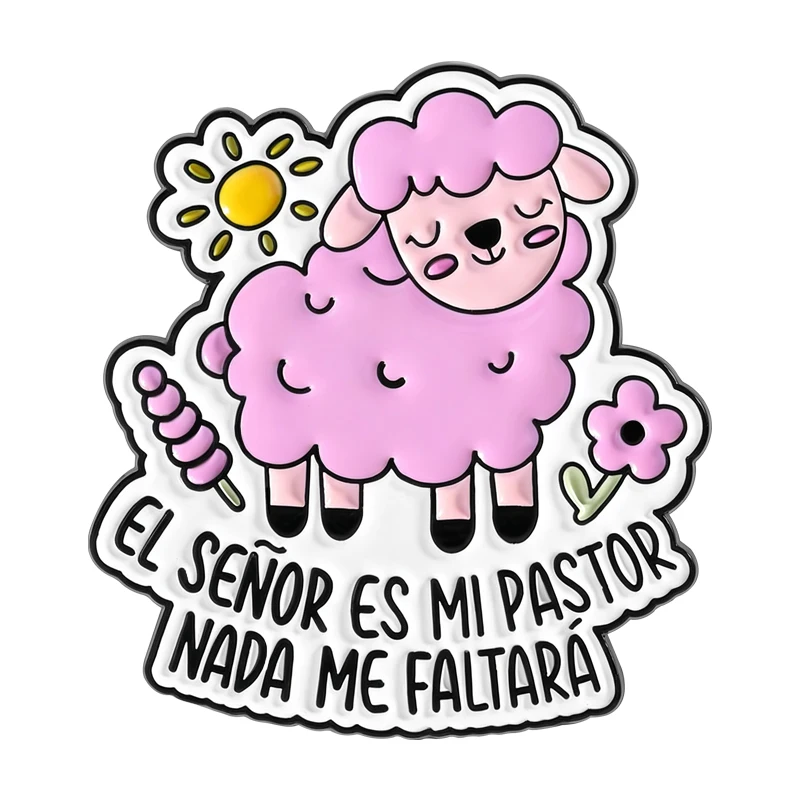 Pink Sheep Faith Enamel Pin QHXZ5453 7 Pink Sheep Faith Enamel Pin QHXZ5453 - Image 7