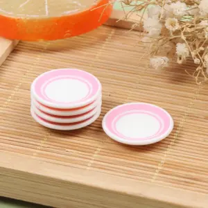 Miniature Dollhouse Ceramic Dish Set in Pink and Green 14 Sbdd1123d7c80427f93373aeb8e62da1e3