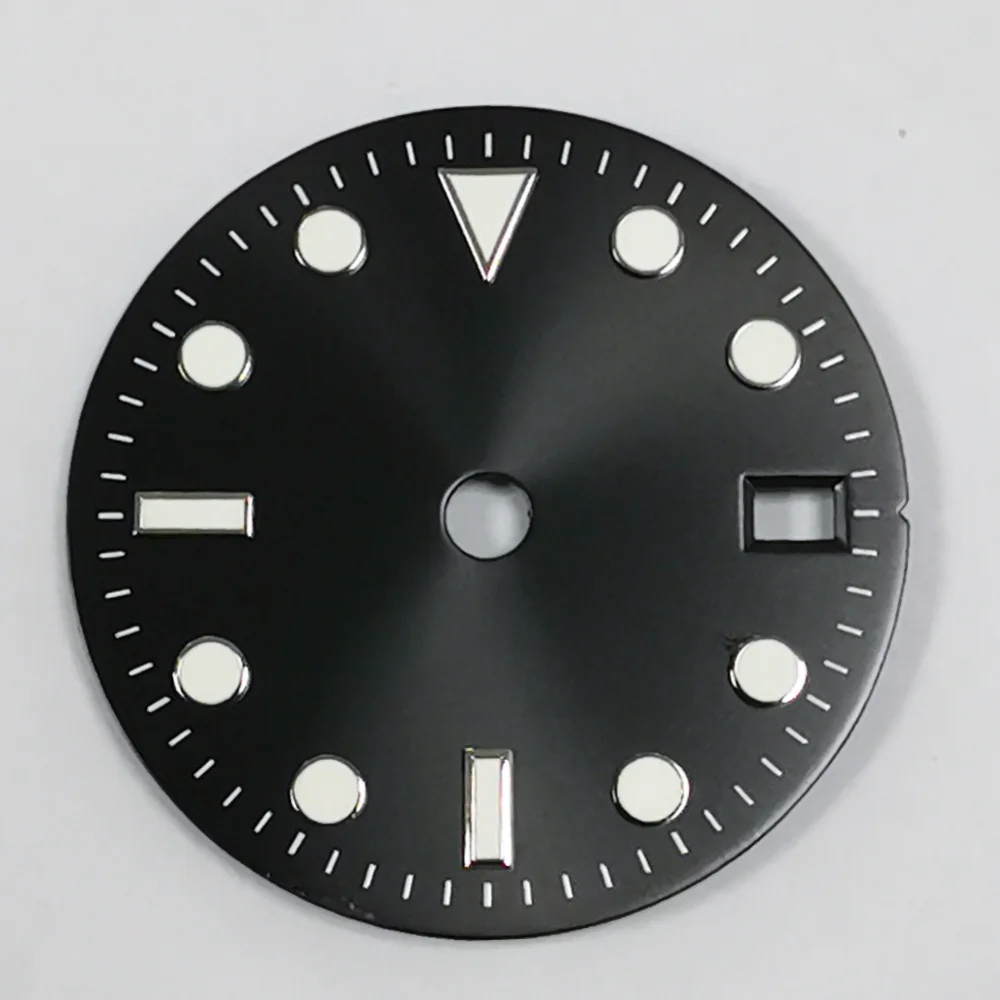 29mm Stainless Steel Green Watch Dial for NH34 6 29mm Stainless Steel Green Watch Dial for NH34 - Image 6
