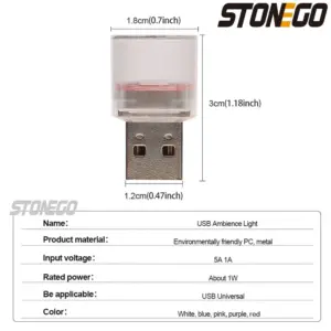 USB LED Ambient Light by STONEGO 15 Sbf84f60206764aa5b826ea8d1dc3aa59E