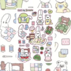 Kawaii Rabbit Stickers Set 9x13cm 17 Sbfa6ec3c77e6492ca6d7d80f3a895e26h
