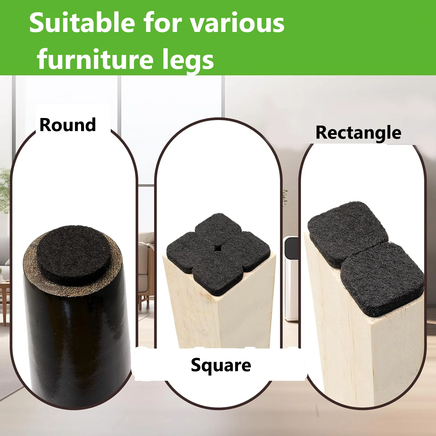 Felt Furniture Pads Set of 172 4 Felt Furniture Pads Set of 172 - Image 4