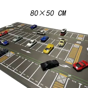 1/64 Scale Authentic Parking Lot Scene Mat