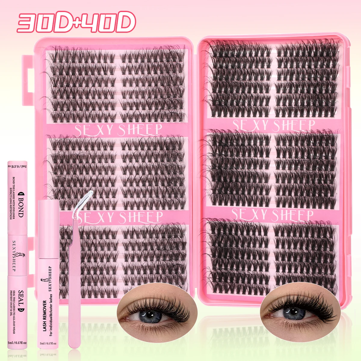 SEXYSHEEP DIY Eyelash Cluster Kit 8-16mm 7 SEXYSHEEP DIY Eyelash Cluster Kit 8-16mm - Image 7