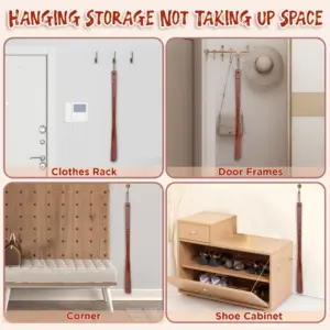 Wooden Long Shoehorn 54cm with Leather Rope 13 Sbff3028131974ee6807973ec2638c898W