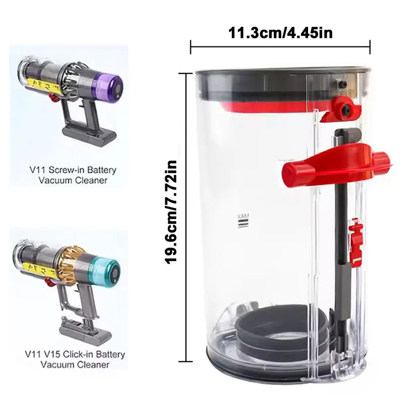Transparent Dust Bin for Dyson V11 & V15 4 Transparent Dust Bin for Dyson V11 & V15 - Image 4