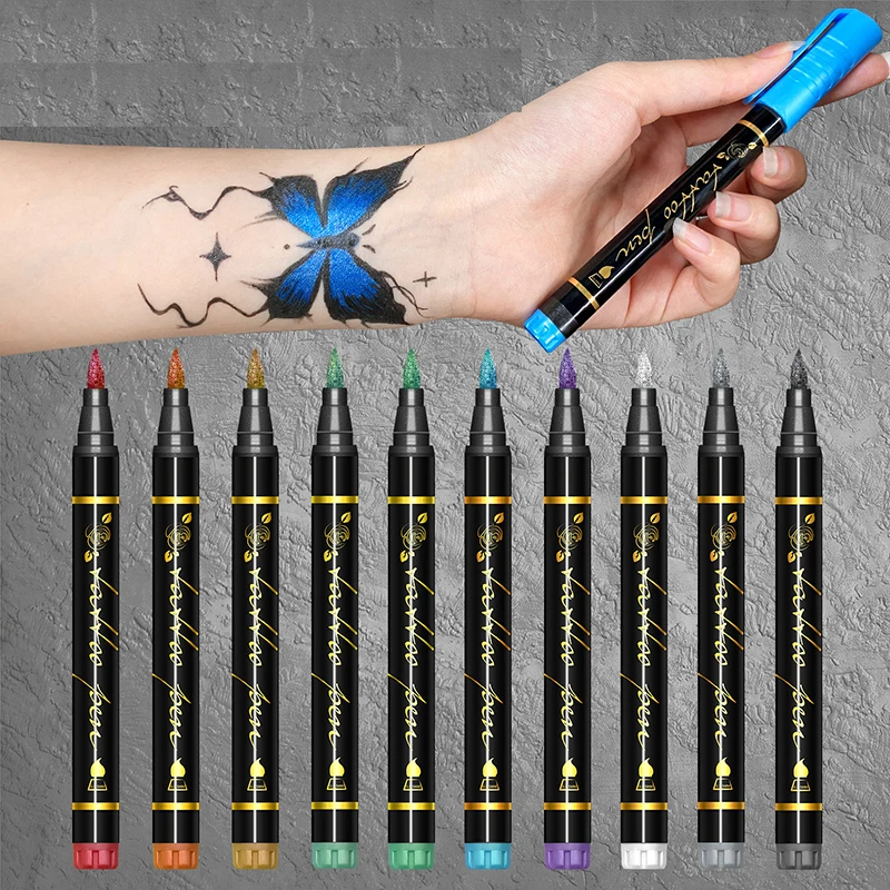 Vibrant 10-Color Face Paint Marker Set 2 Vibrant 10-Color Face Paint Marker Set - Image 2