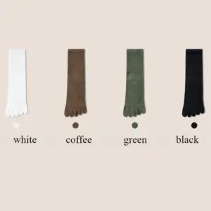 Women's Mid-Calf Toe Socks Set - 4 Pairs 17 Sc10d141510e248c0897110f511507c0e3