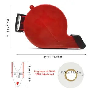 Red Queue Ticket Dispenser for Customer Management 10 Sc149f4238a554a21ae90efe7d85ce851x