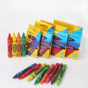 Vibrant Children's Crayon Set (6/8/12/24pcs)