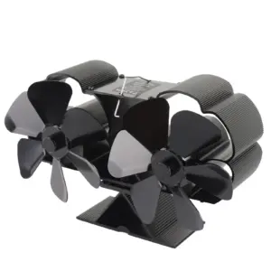 Heat-Powered Fireplace Fan 6-Blade Aluminum 10 Sc26d402424d947dbb85b4344a94444dat