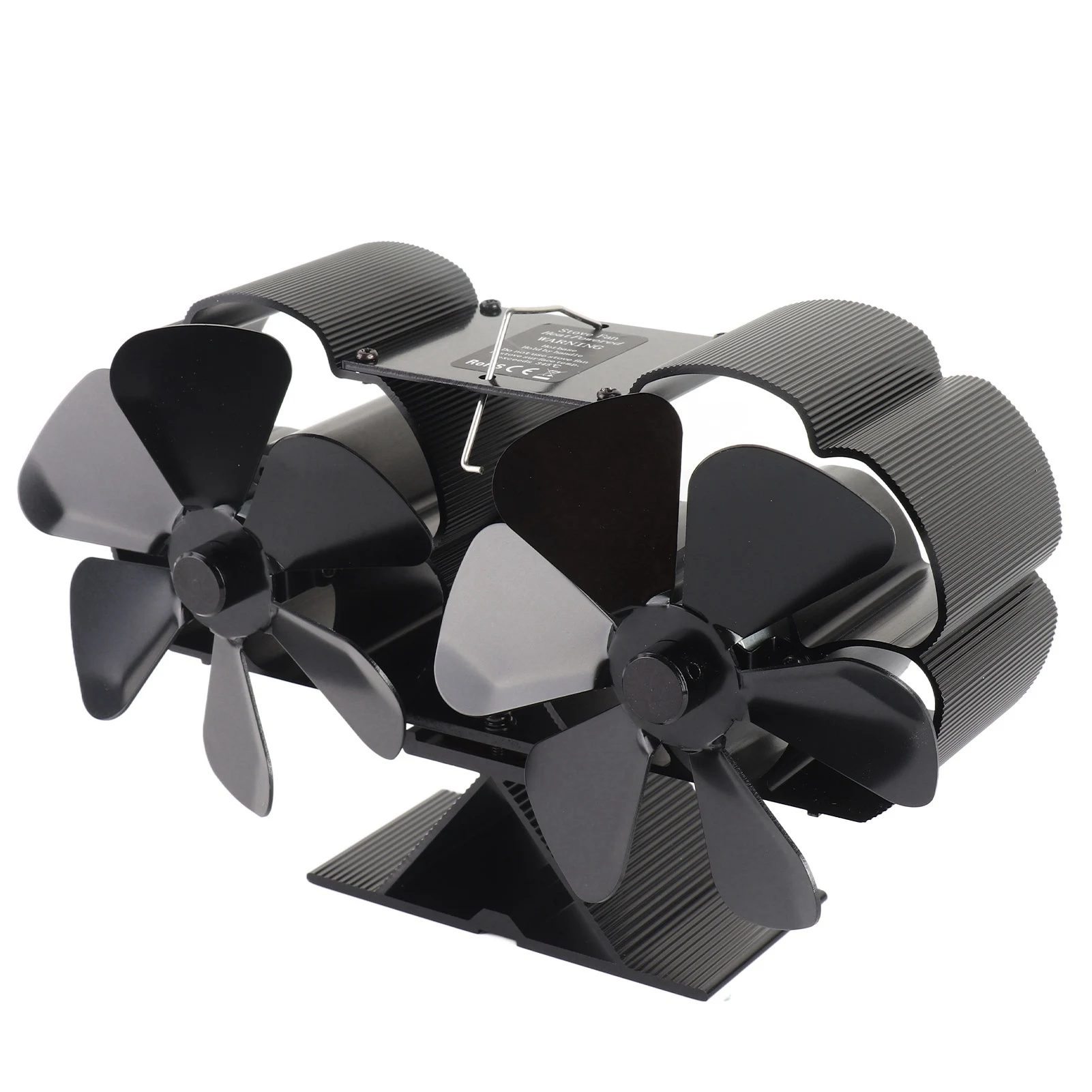 Heat-Powered Fireplace Fan 6-Blade Aluminum 5 Heat-Powered Fireplace Fan 6-Blade Aluminum - Image 5