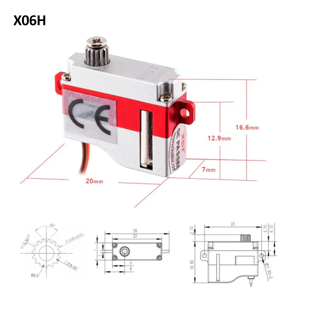 KST X06 Micro Servo Series for RC Gliders 6 KST X06 Micro Servo Series for RC Gliders - Image 6
